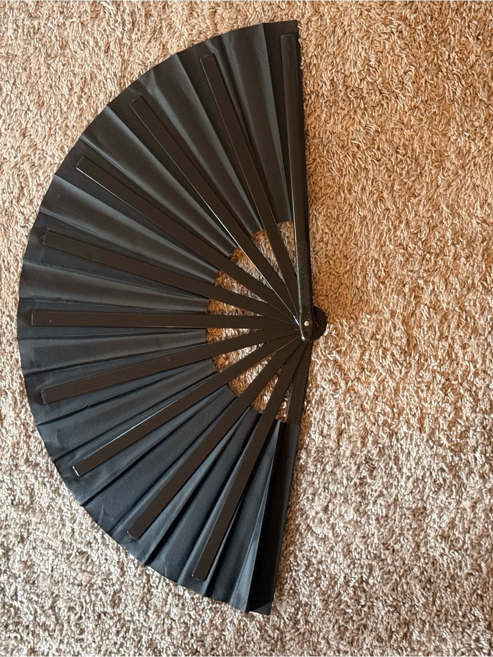 Black Decorative Folding Hand Fan - Where them fans at-snap fan